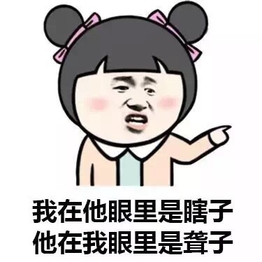 我在他眼里是瞎子他在我眼里是聋子