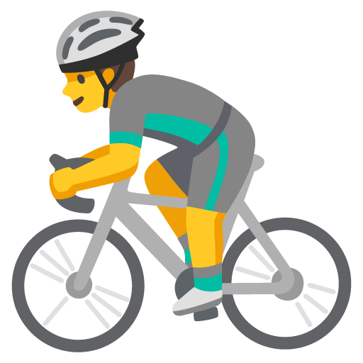 Man biking
