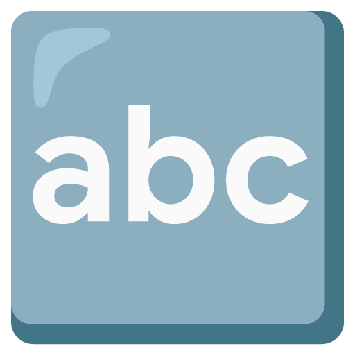 Input latin letters