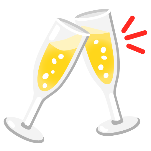 Clinking glasses