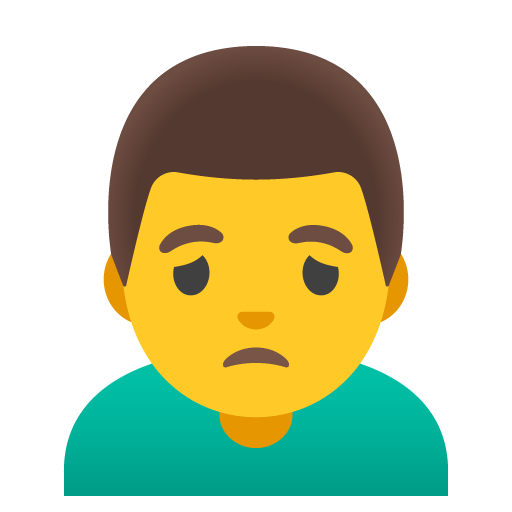 Man frowning
