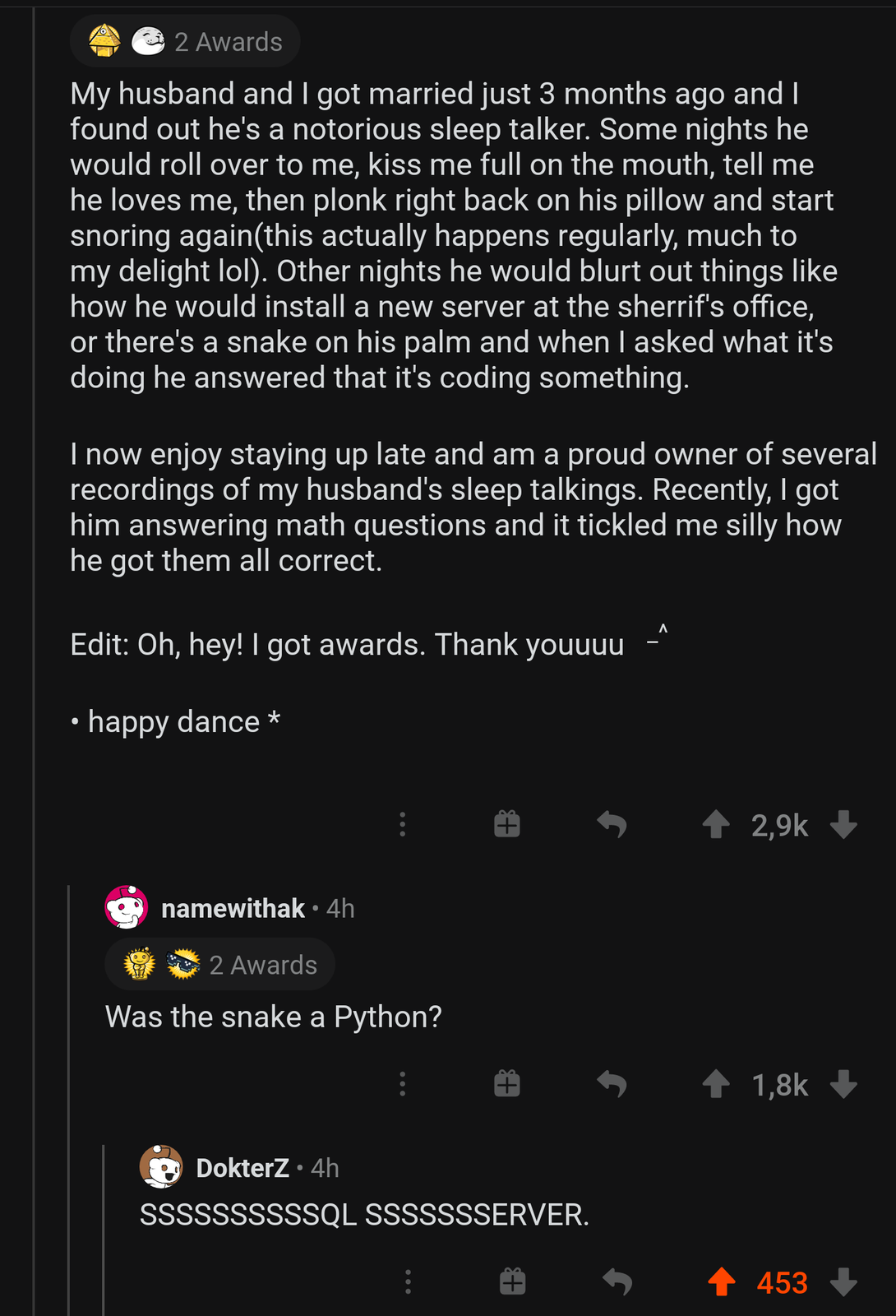 When programming even haunts you in your sleep
