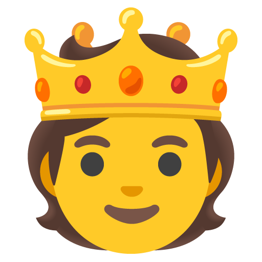 Person with crown
