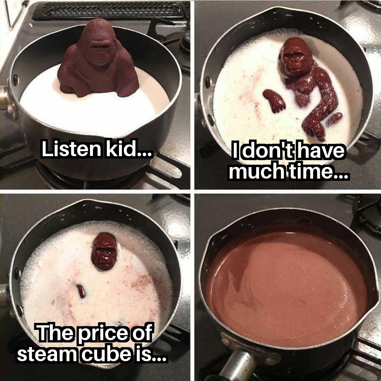 The Price Of Steam Cube Is...