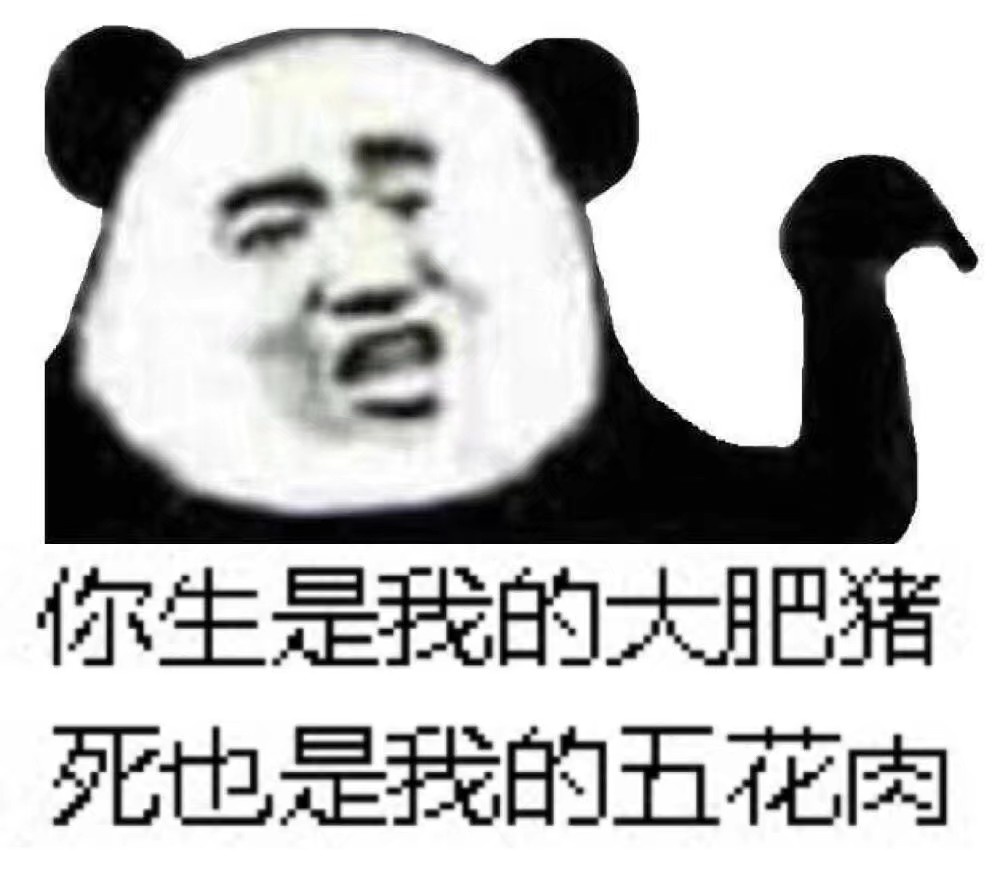 你生是我的大肥猪,死也是我的五花内