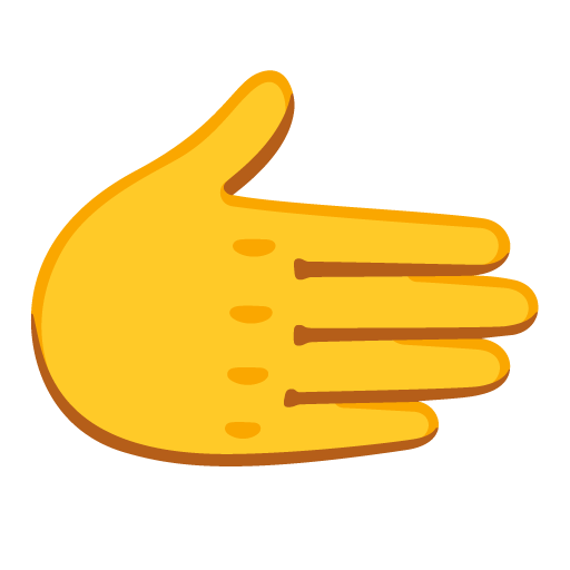 Rightwards hand