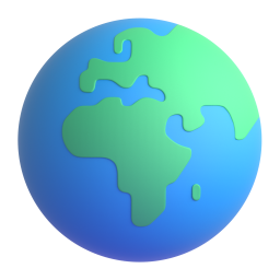 Globe showing Europe-Africa