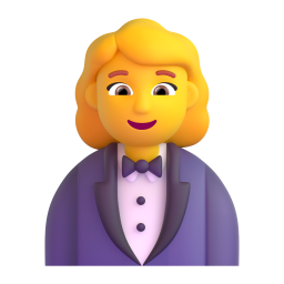 Woman in tuxedo