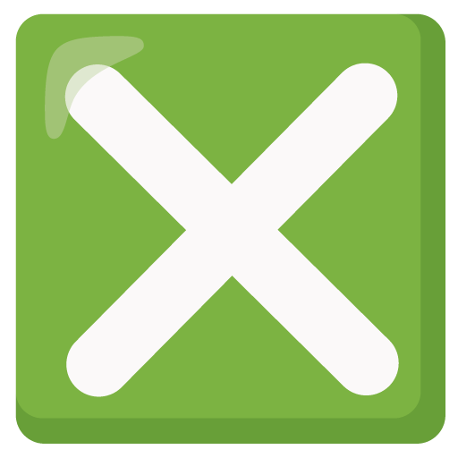 Cross mark button