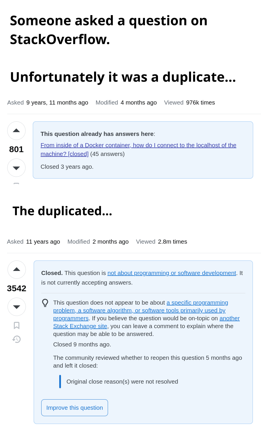 The Circular Logic Of Stack Overflow Moderation