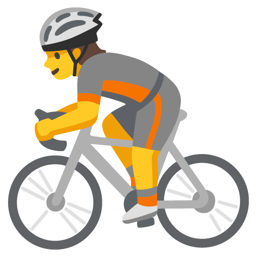 Person biking