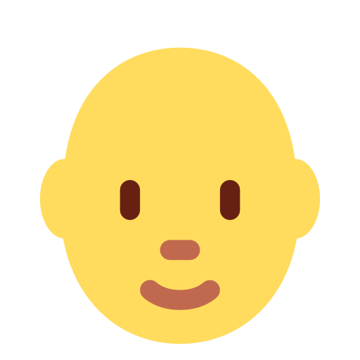 Person: bald