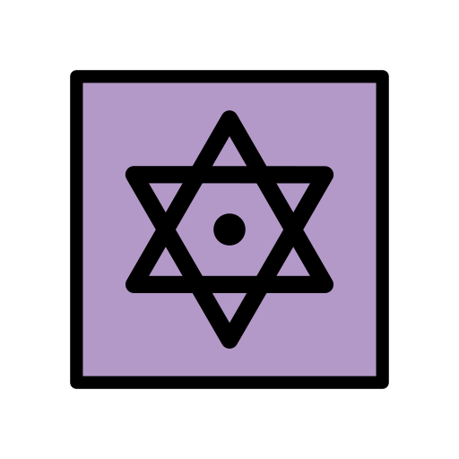 Dotted six-pointed star