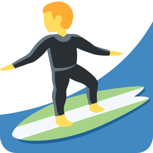 Man surfing