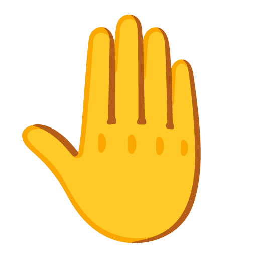 Raised back of hand