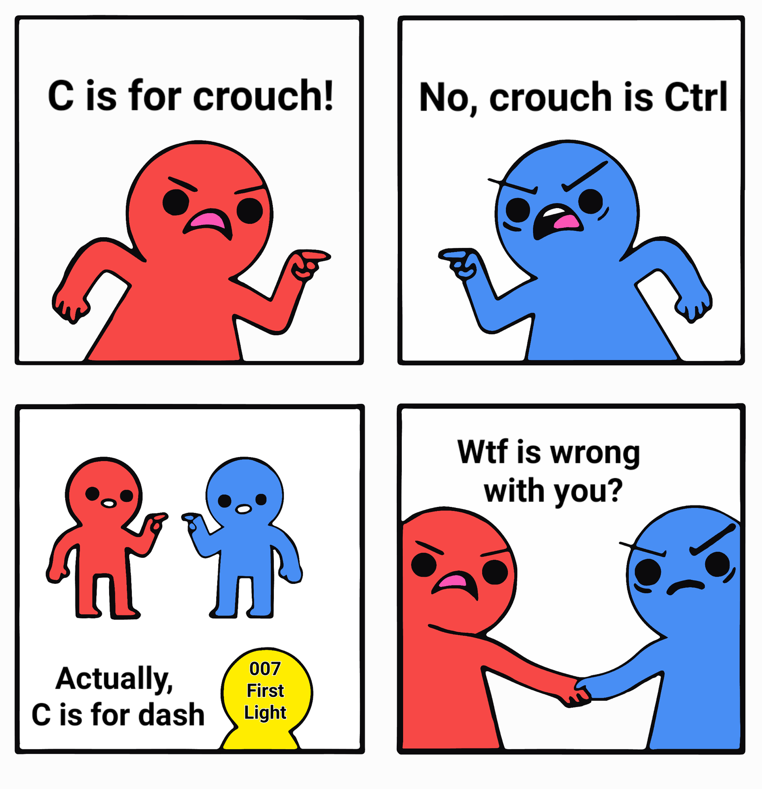 C For Crouch Is The Only Correct Answer