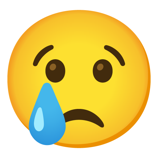 Crying face