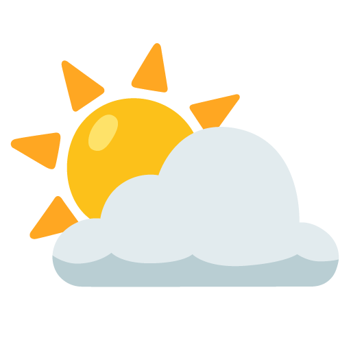 Sun behind cloud