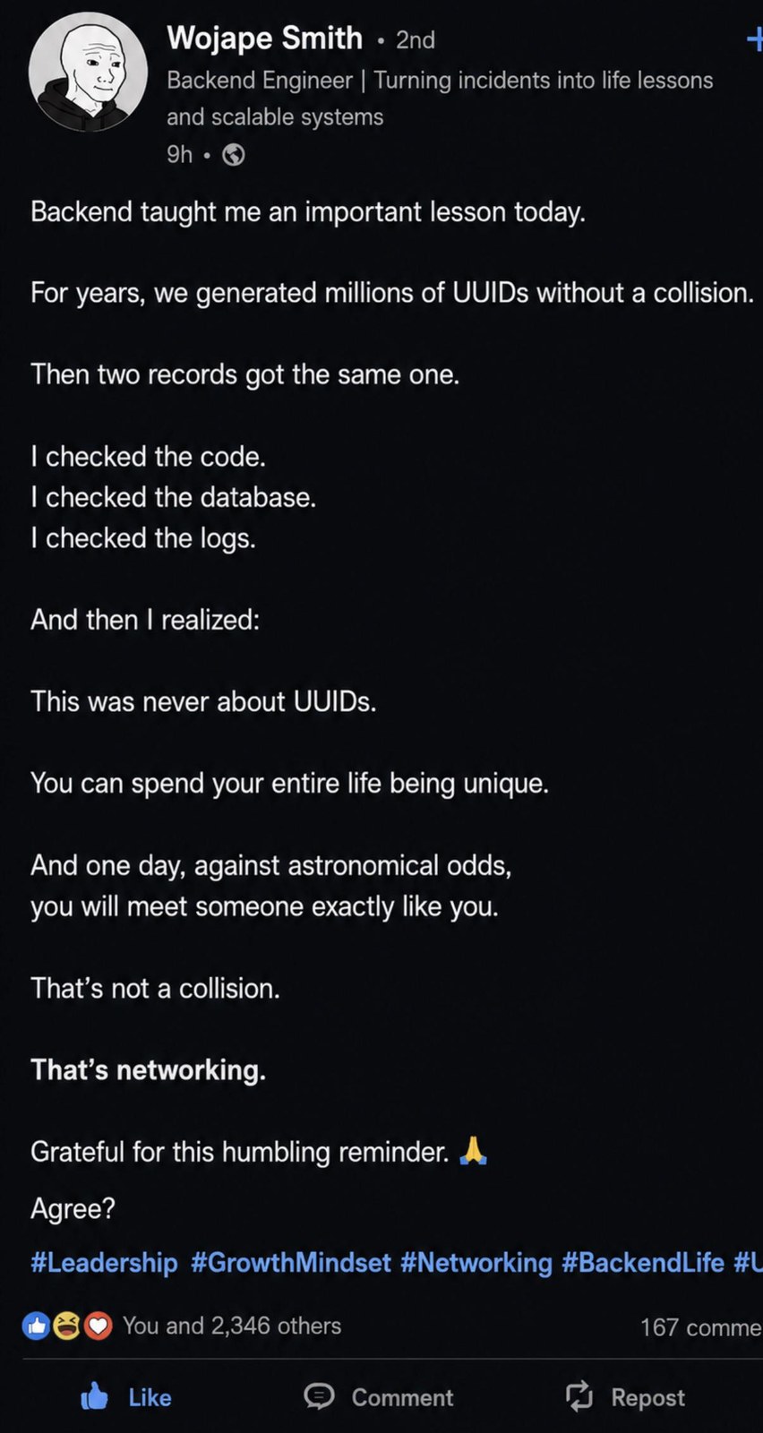 Uuid Life Lessons