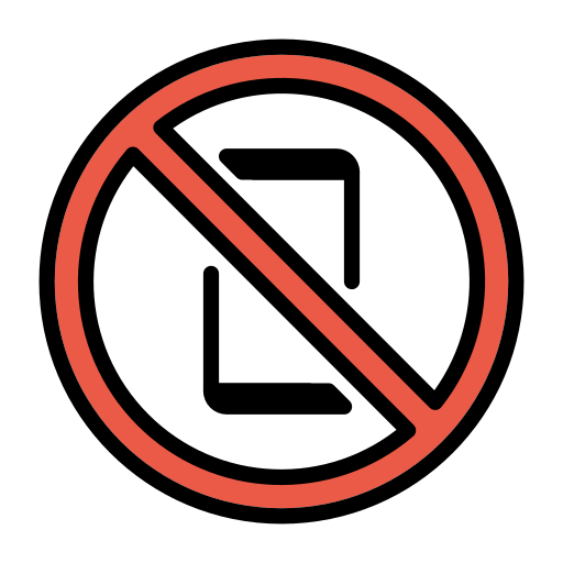 No mobile phones