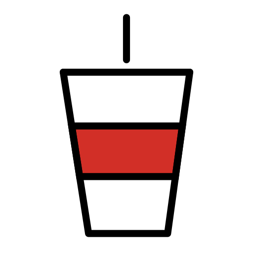 Cup with straw