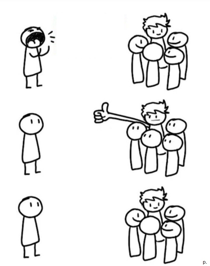 attention-seeking person