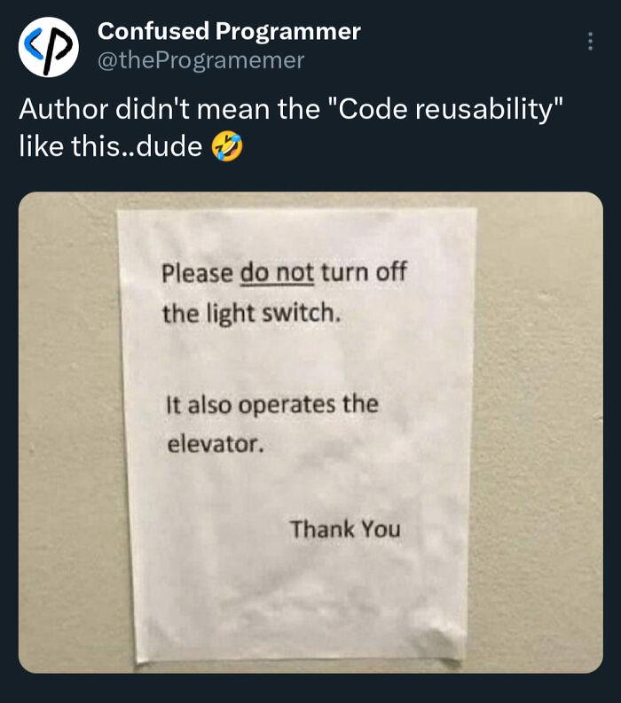 Code Reusability
