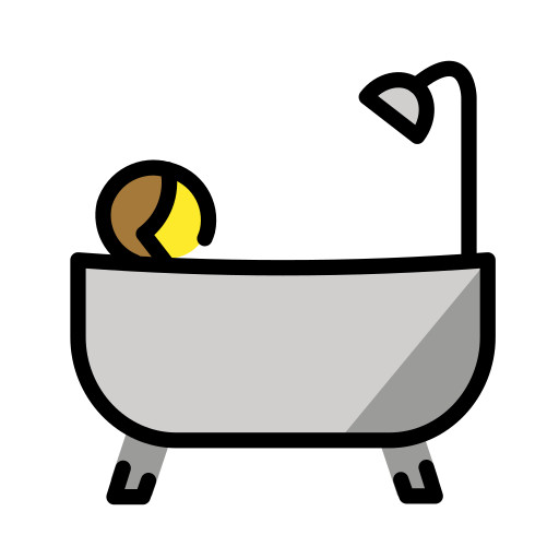 Person taking bath