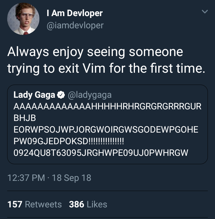 Lady Gaga tries to exit Vim