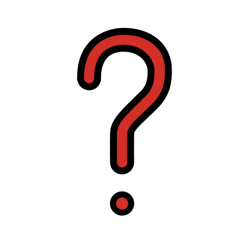 Red question mark