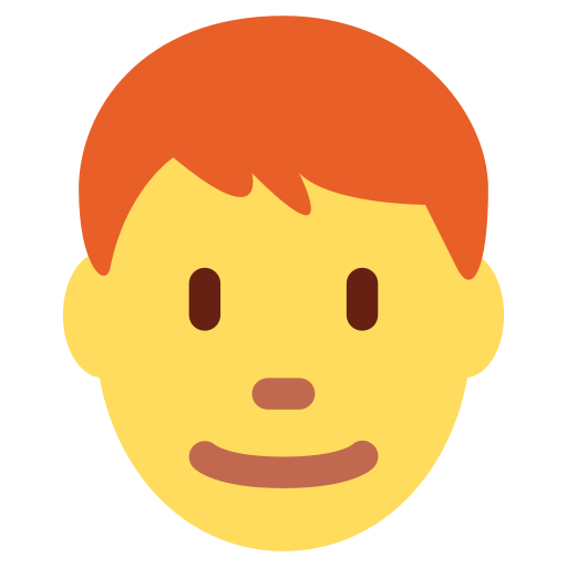 Man: red hair