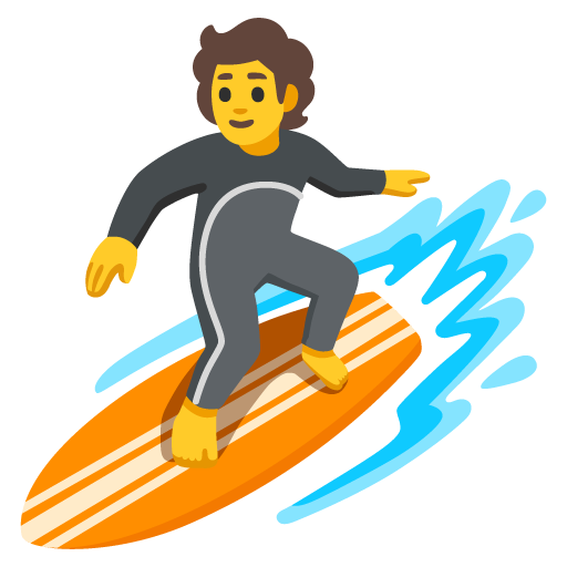 Person surfing