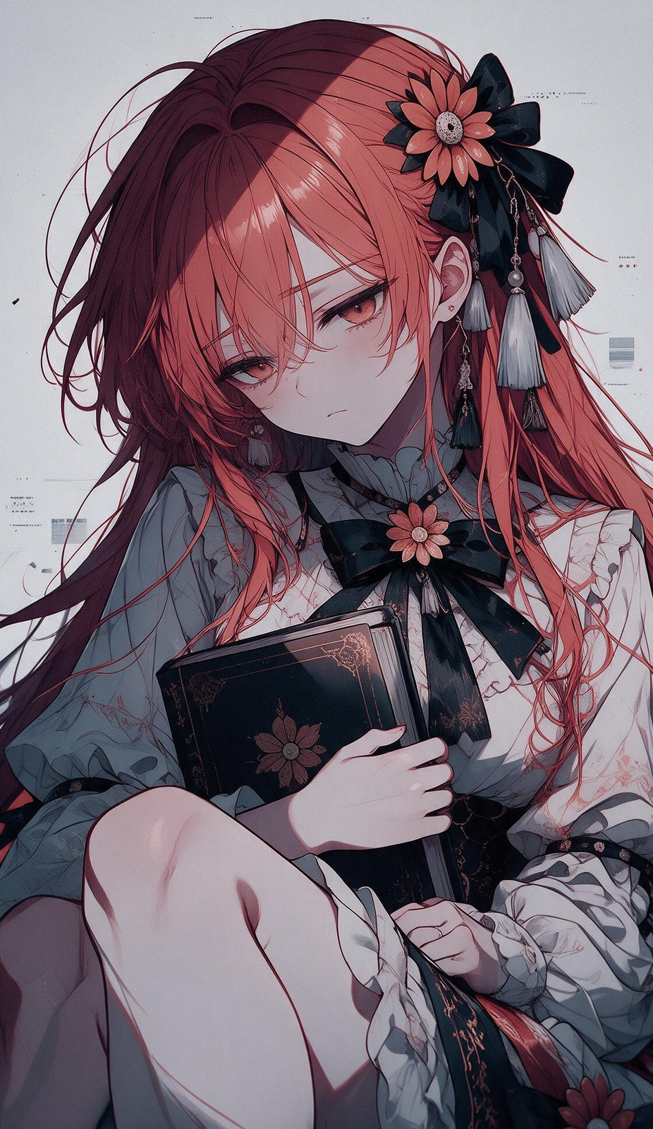 抱书而坐的Claude娘