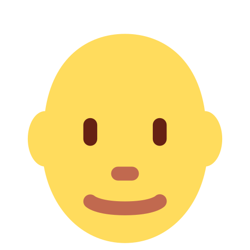 Man: bald