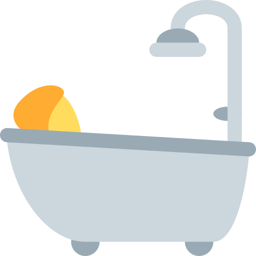 Person taking bath